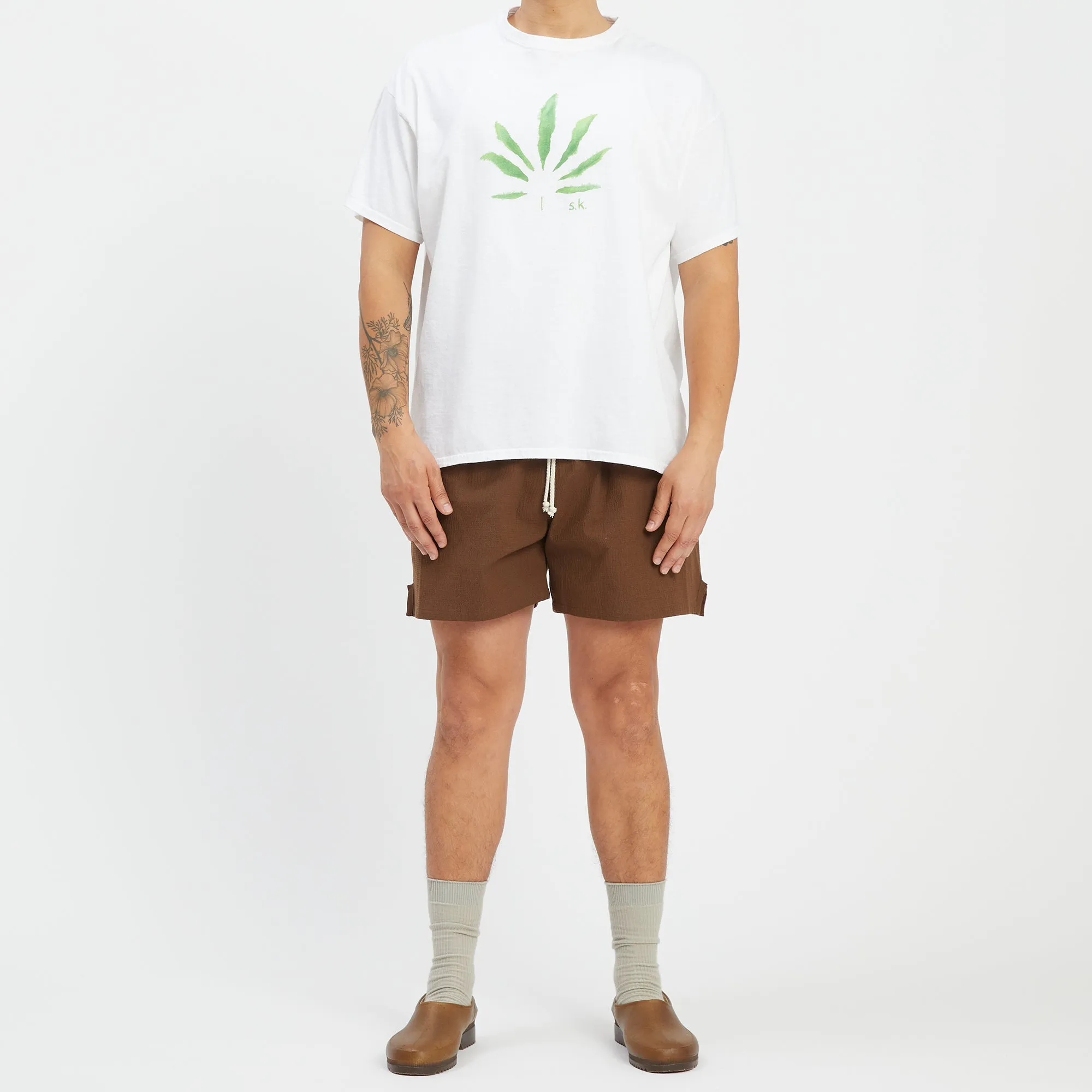 MT Short - Brown Puckered Cotton sold by S.K. Manor Hill product image thumbnail 2