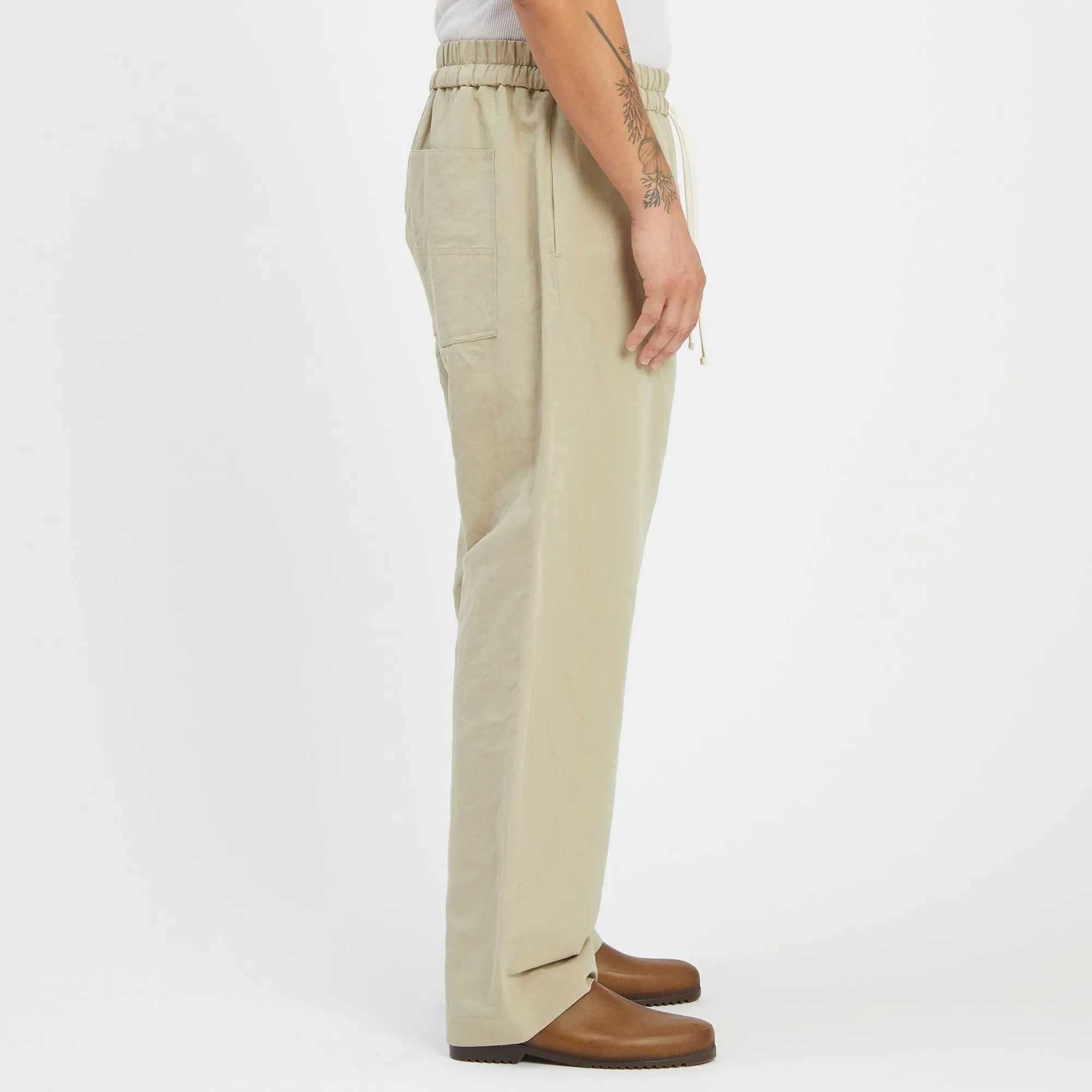 Big Bronco Pant - Beige Linen / Cotton sold by S.K. Manor Hill product image thumbnail 4