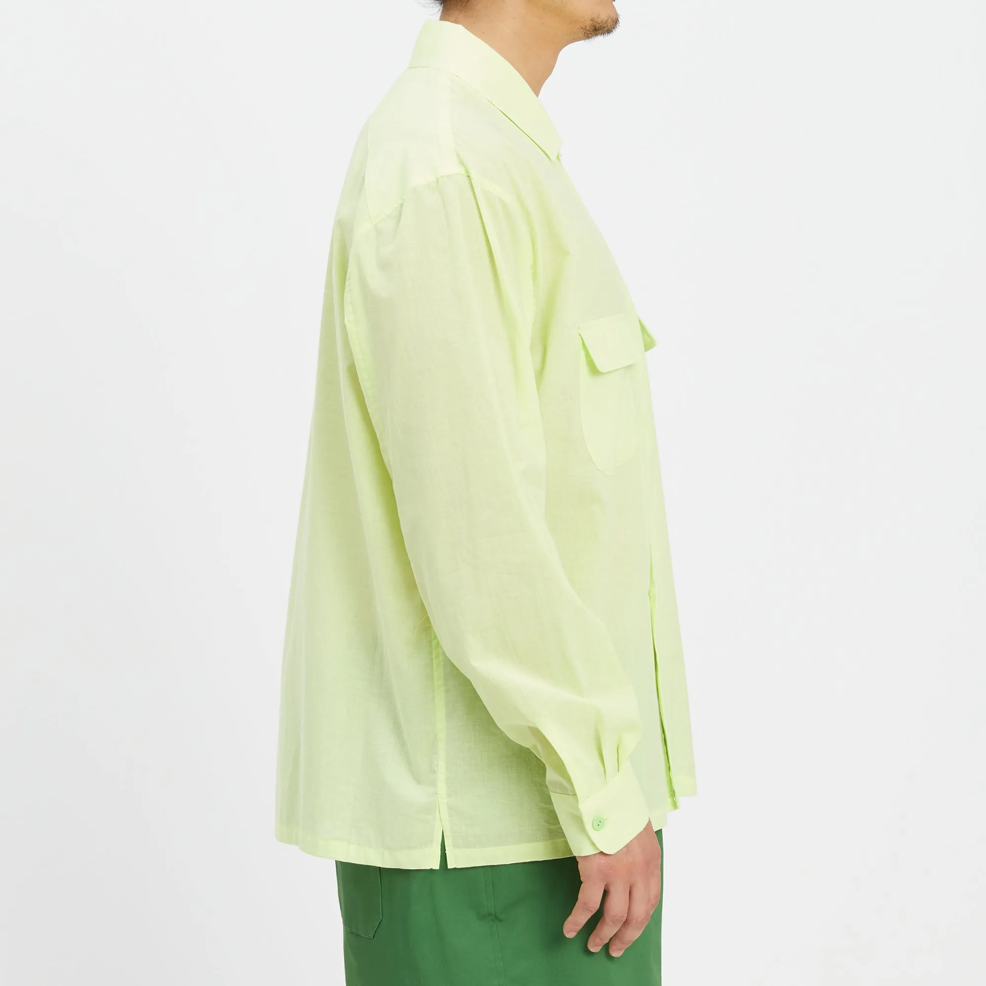 Warrick Shirt - Lime Translucent Cotton sold by S.K. Manor Hill product image thumbnail 4