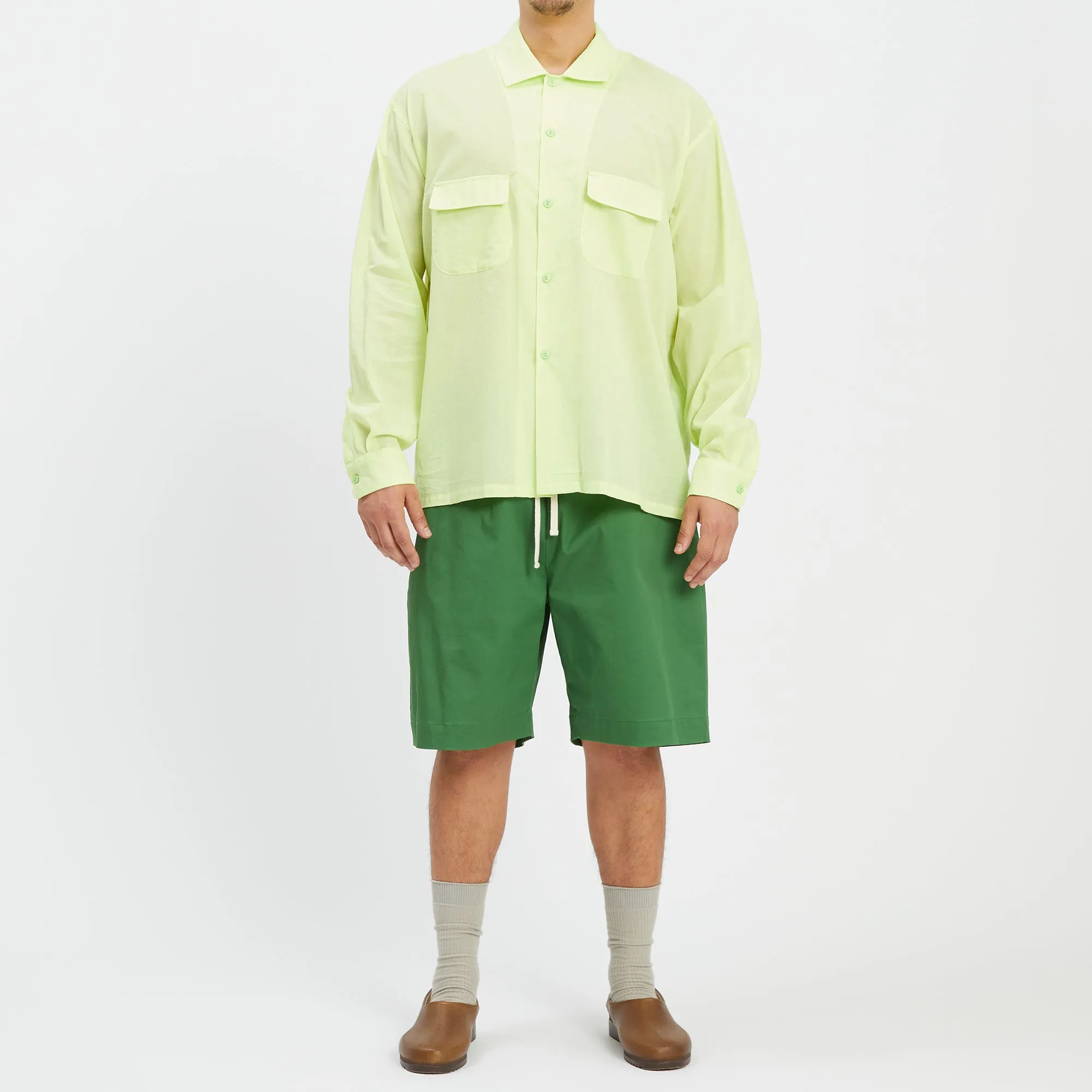 Warrick Shirt - Lime Translucent Cotton sold by S.K. Manor Hill product image thumbnail 2