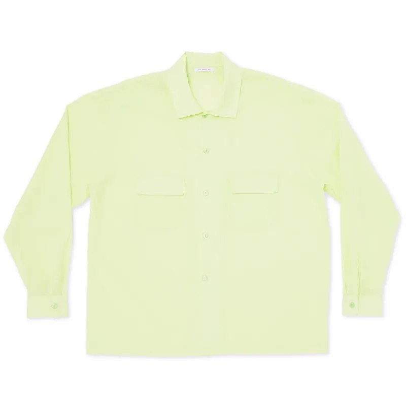 Warrick Shirt - Lime Translucent Cotton made by S.K. Manor Hill