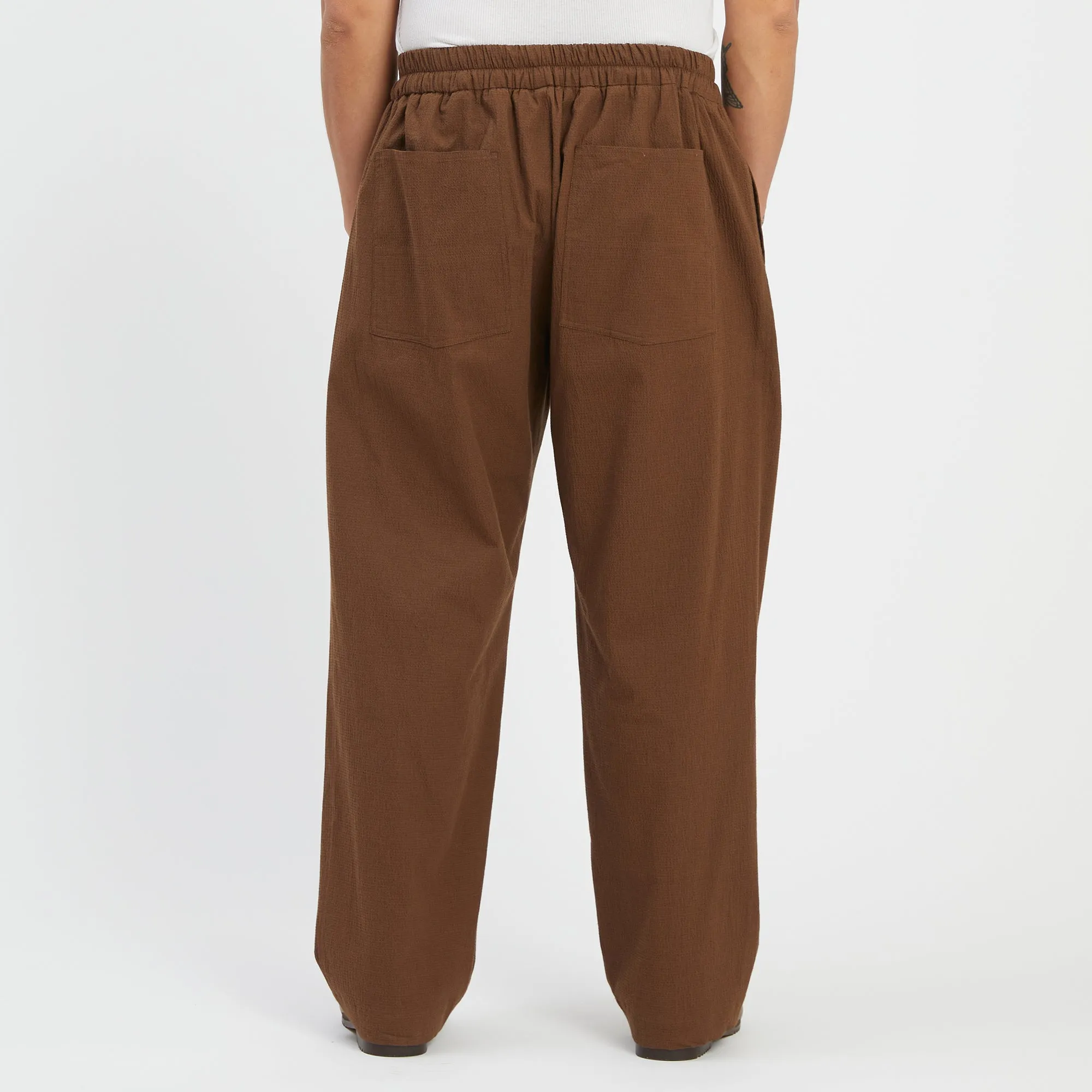 Big Bronco Pant - Brown Puckered Cotton sold by S.K. Manor Hill product image thumbnail 5