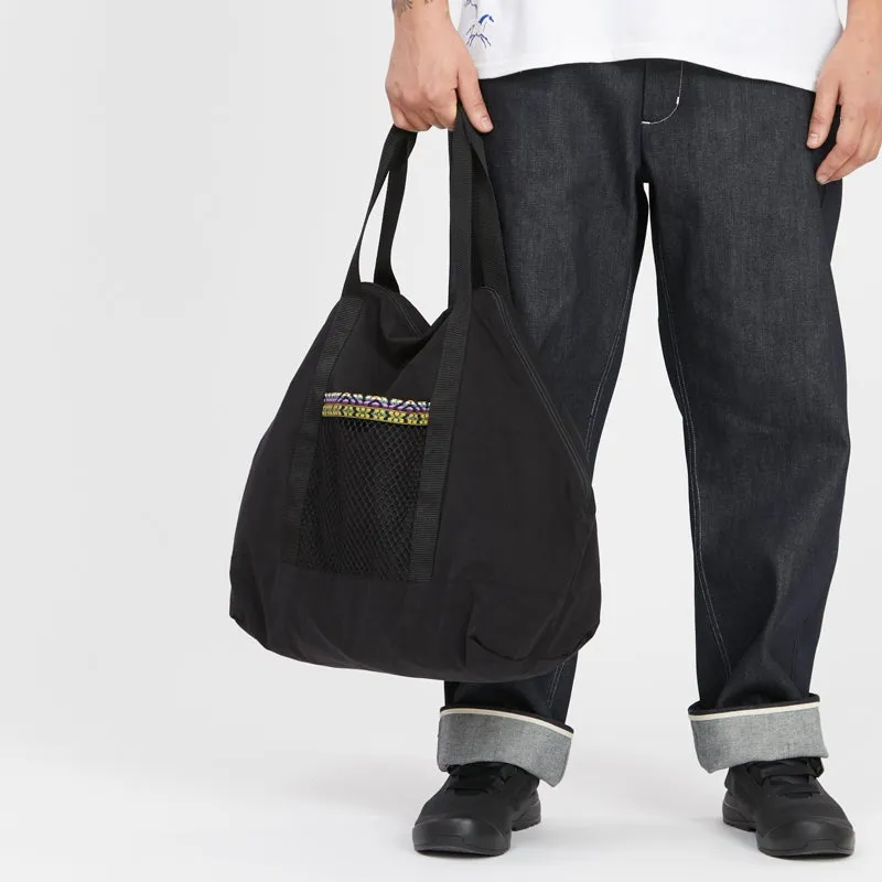 Weekend Bag - Black Waxed Cotton/Nylon sold by S.K. Manor Hill product image thumbnail 3