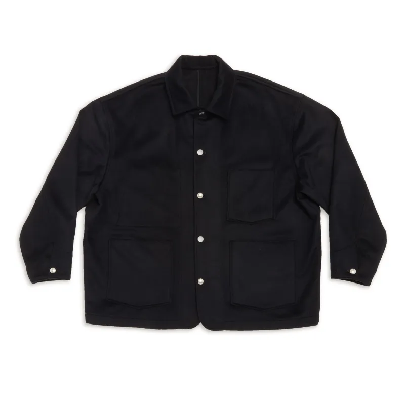 Barn Coat – Dark Navy Wool made by S.K. Manor Hill