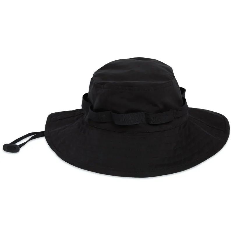 Boonie Bucket Hat - Black Waxed Cotton/Nylon sold by S.K. Manor Hill