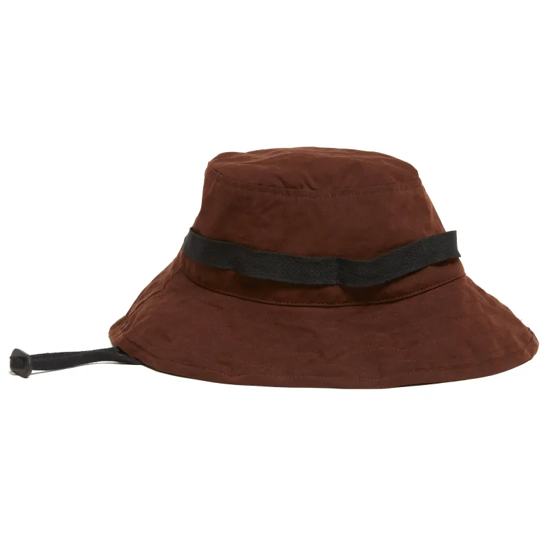 Boonie Bucket Hat - Brown Waxed Cotton/Nylon made by S.K. Manor Hill