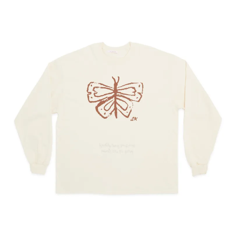LS Butterfly T-Shirt – Natural Cotton made by S.K. Manor Hill