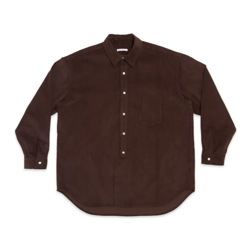 Savant Shirt - Brown Corduroy made by S.K. Manor Hill