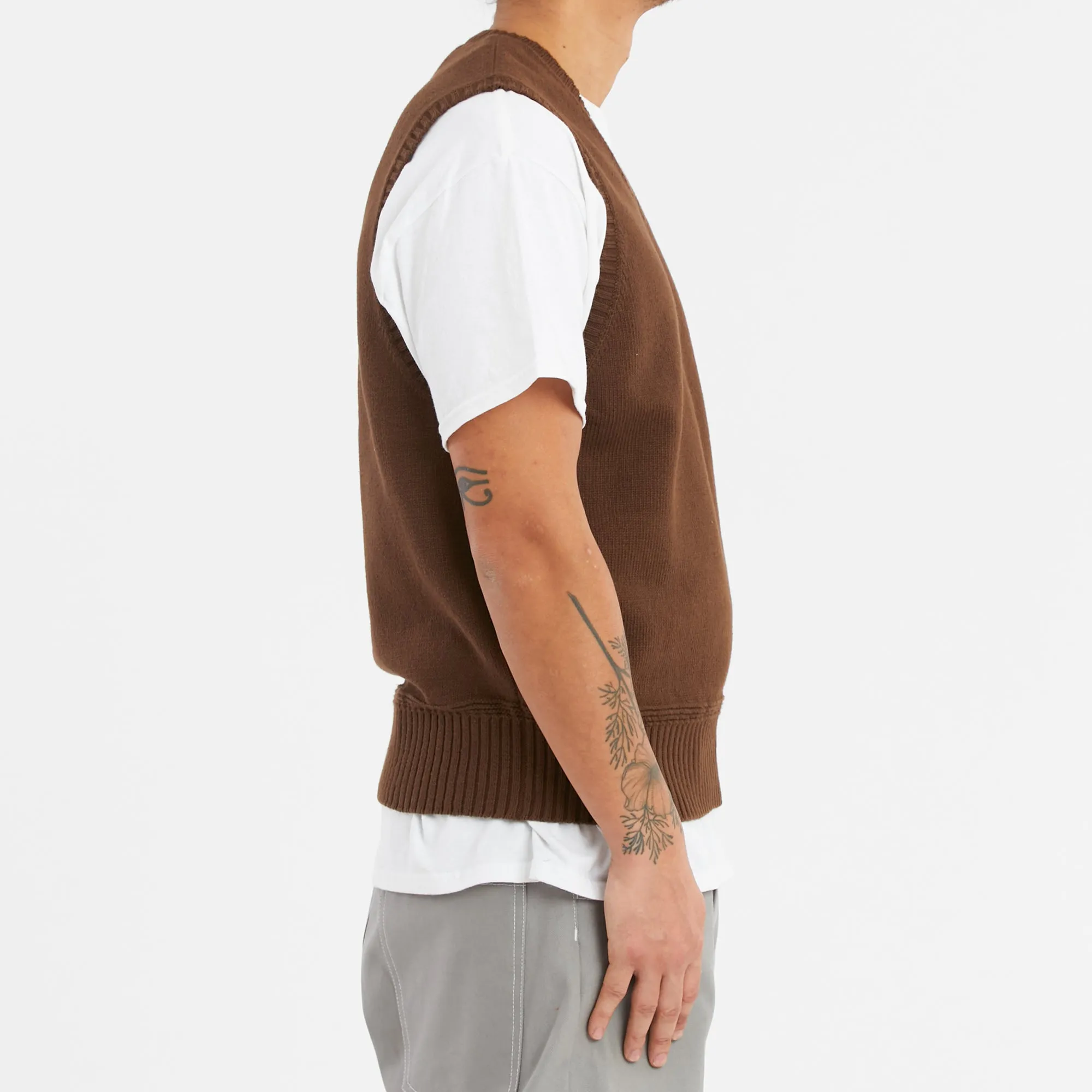 Sweater Vest - Brown Cotton sold by S.K. Manor Hill product image thumbnail 4