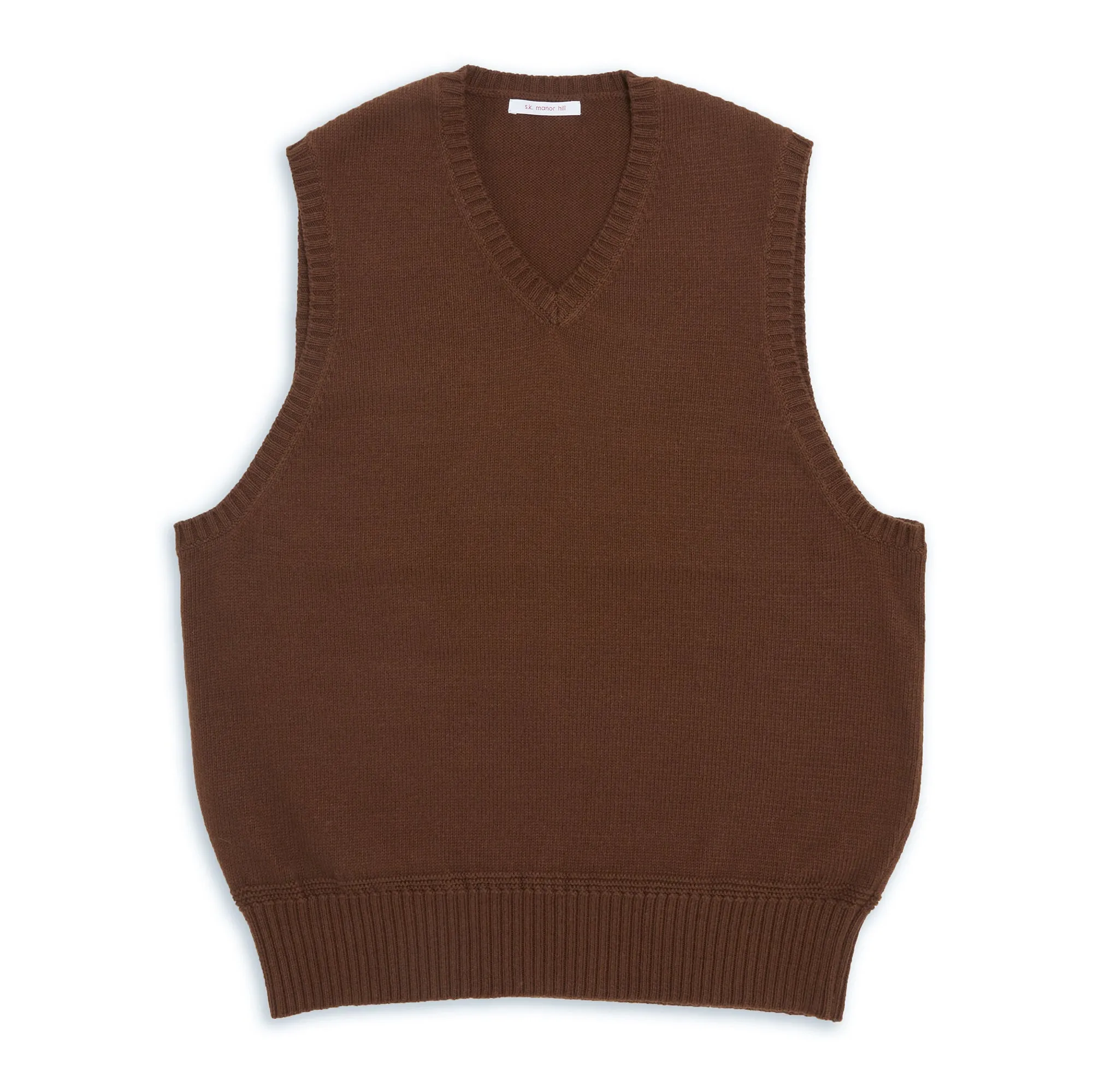 Sweater Vest - Brown Cotton sold by S.K. Manor Hill