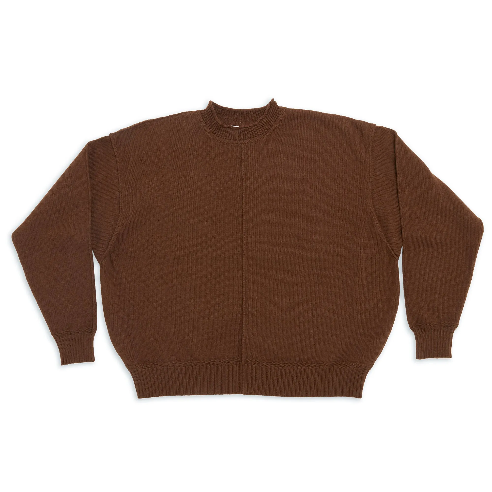 Wharf Sweater - Brown Cotton sold by S.K. Manor Hill
