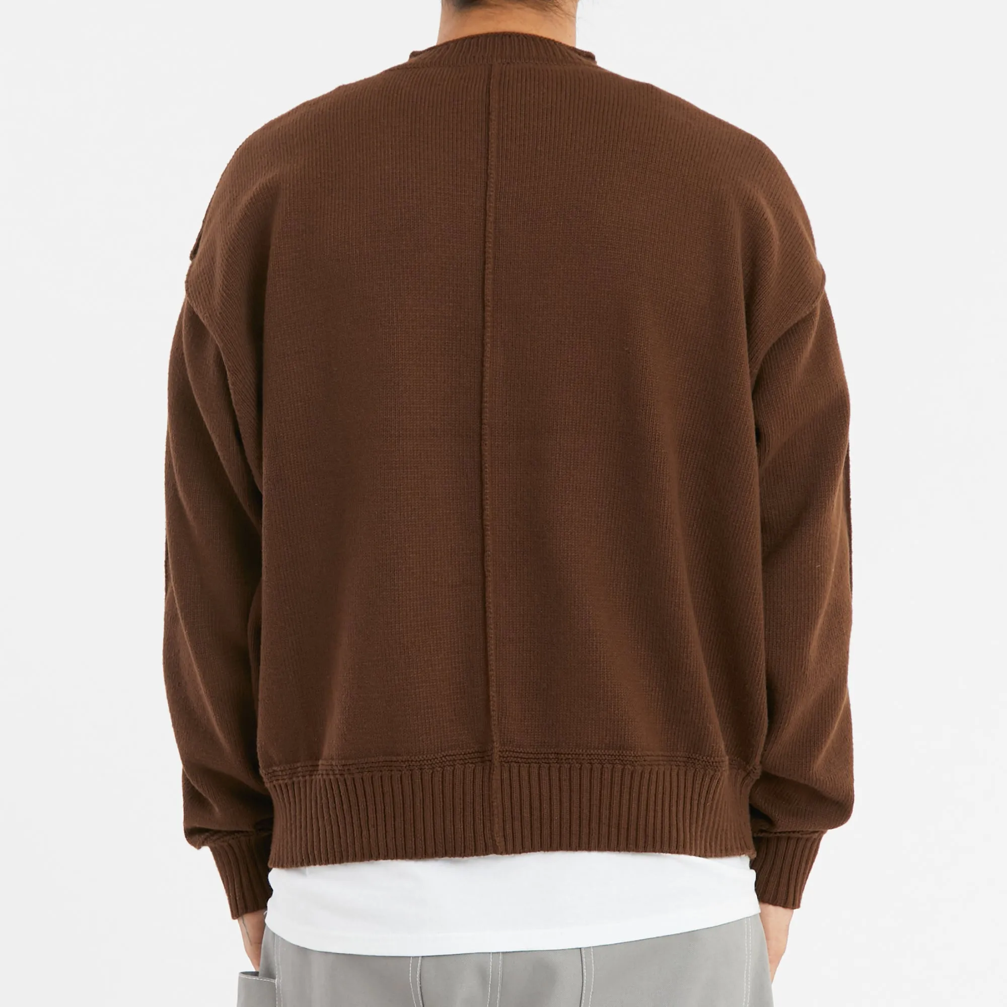 Wharf Sweater - Brown Cotton sold by S.K. Manor Hill product image thumbnail 5