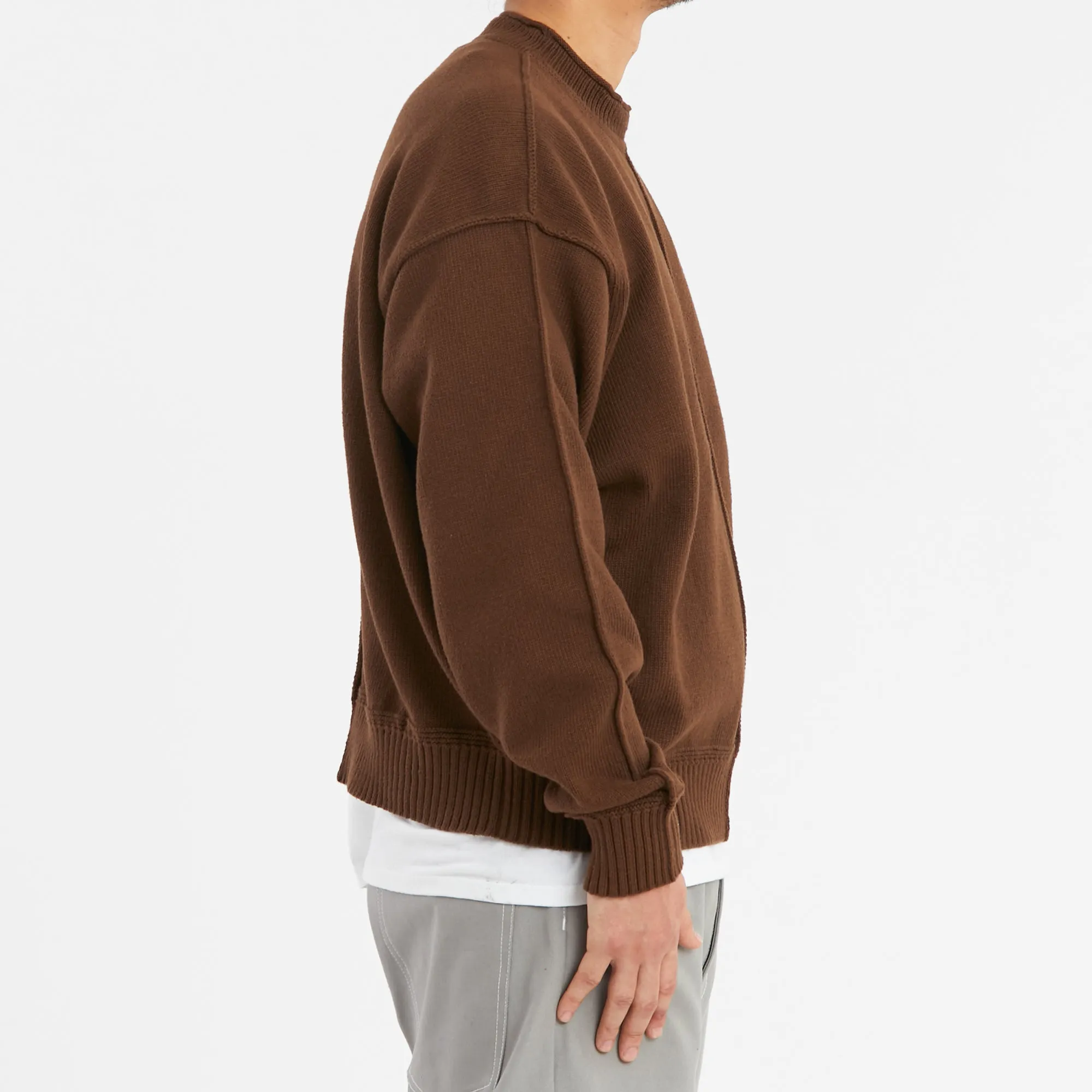 Wharf Sweater - Brown Cotton sold by S.K. Manor Hill product image thumbnail 4