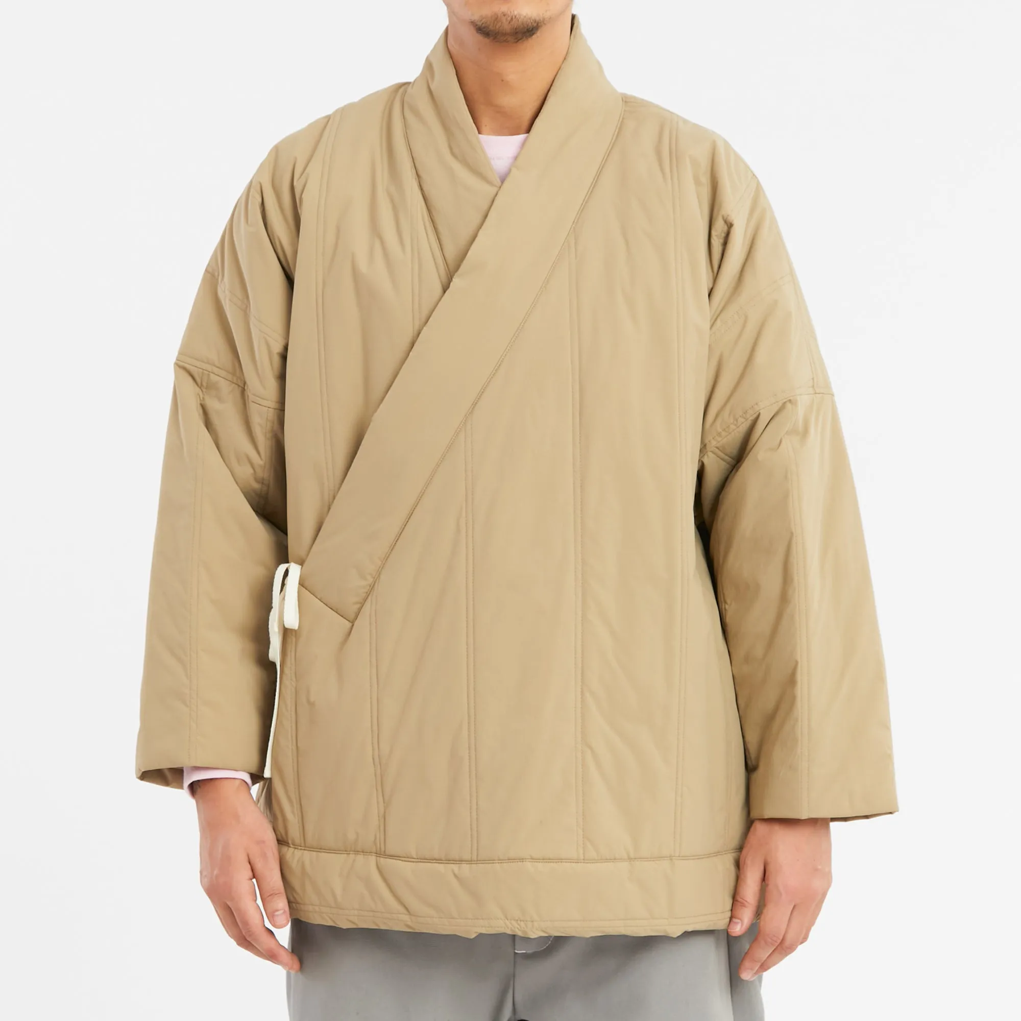 Big Folk Robe - Tan Quilted Recycled Nylon WR sold by S.K. Manor Hill product image thumbnail 3