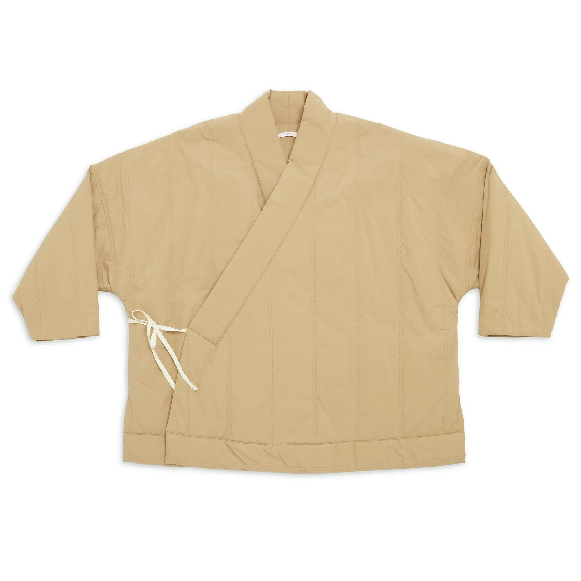 Big Folk Robe - Tan Quilted Recycled Nylon WR sold by S.K. Manor Hill