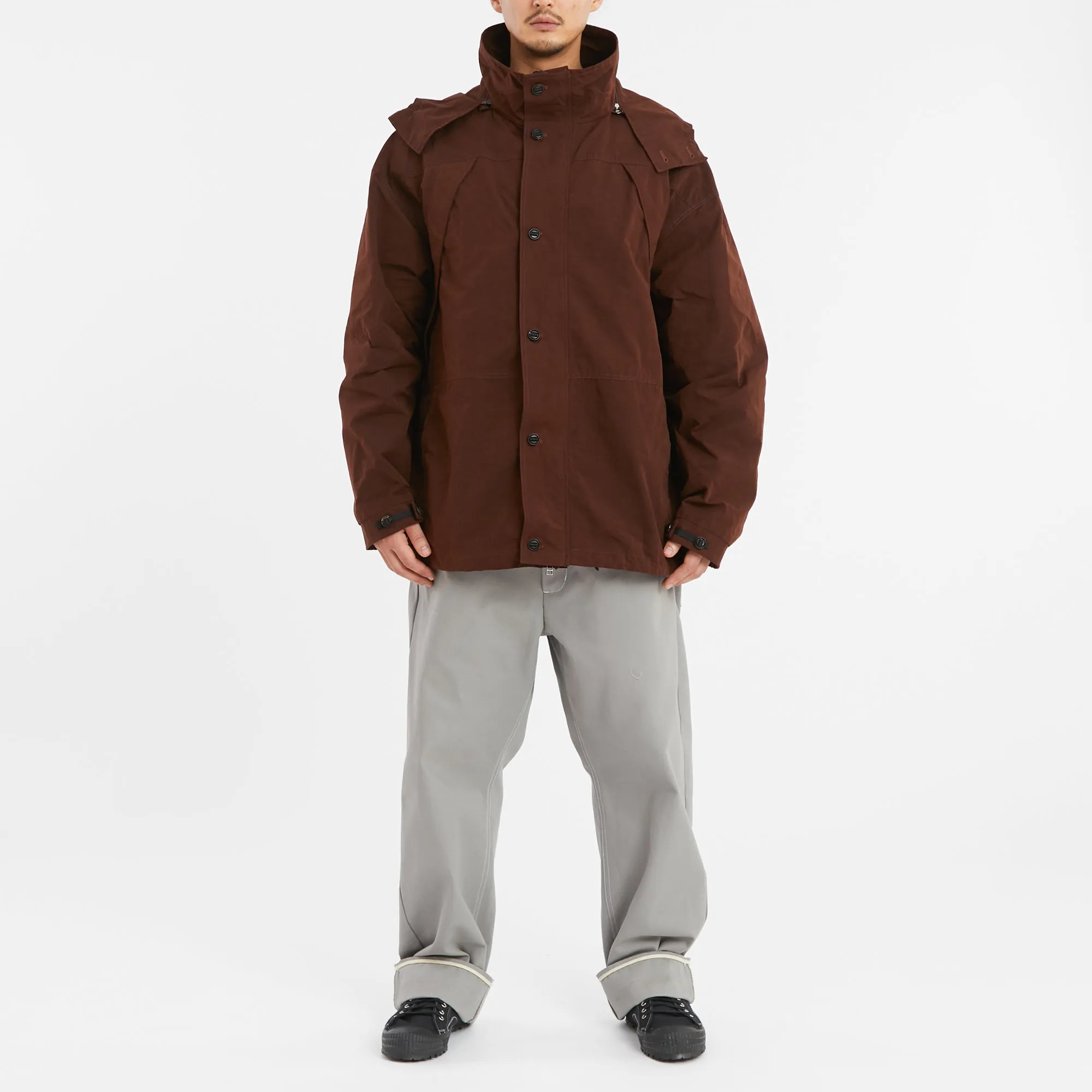 Column Jacket - Brown Waxed Cotton/Nylon WR sold by S.K. Manor Hill product image thumbnail 3