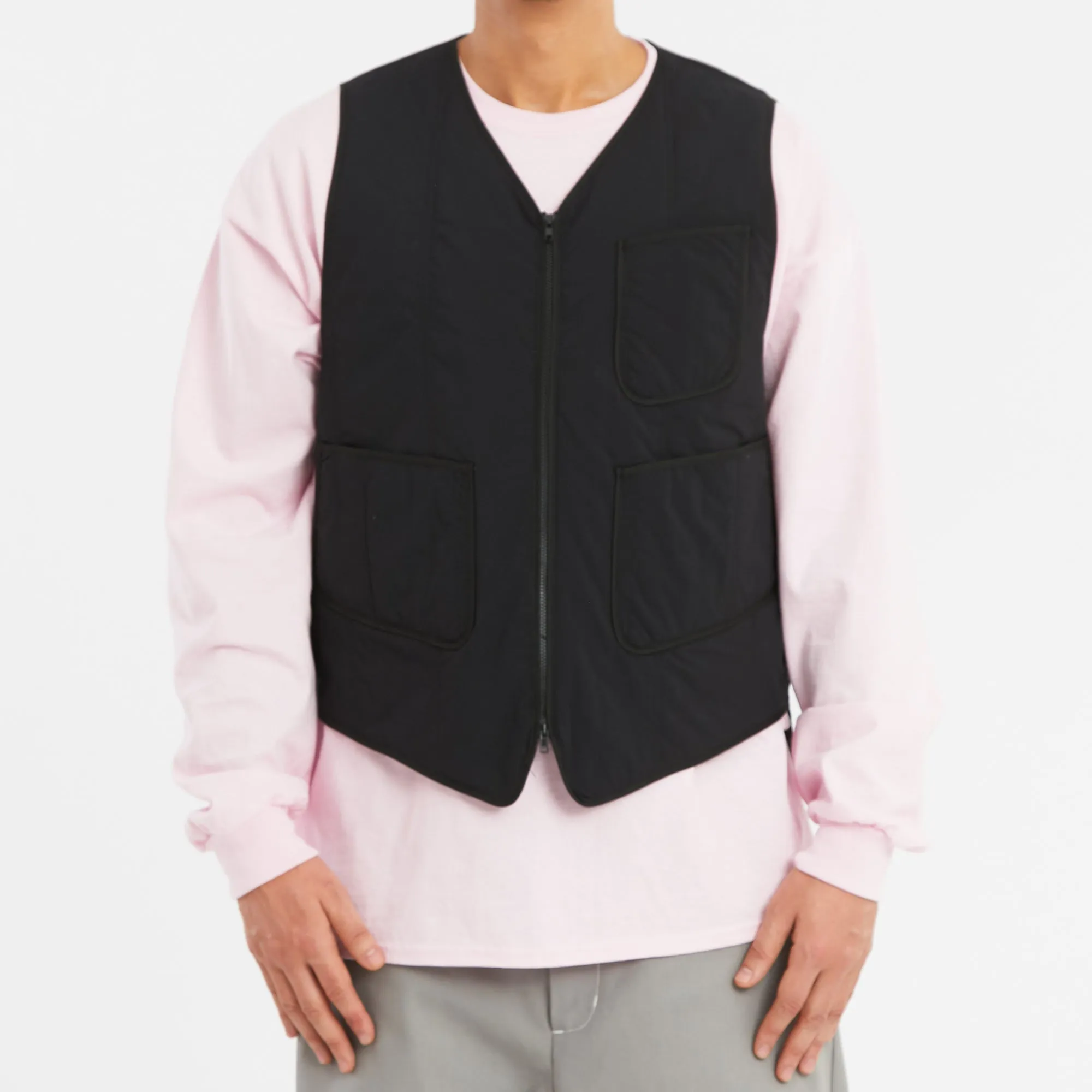 Yukon Vest - Black Quilted Recycled Nylon WR sold by S.K. Manor Hill product image thumbnail 3