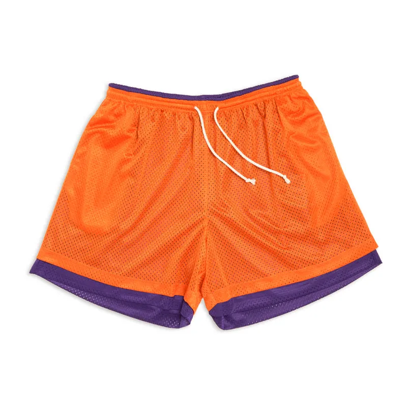 Reversible Ball Short - Orange & Purple Mesh sold by S.K. Manor Hill