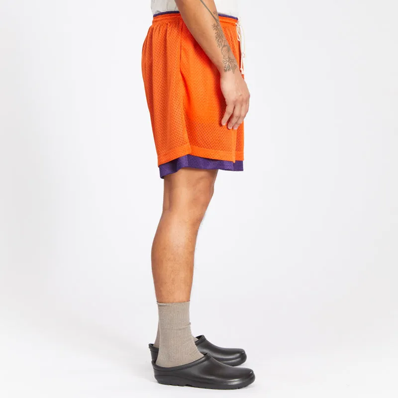 Reversible Ball Short - Orange & Purple Mesh sold by S.K. Manor Hill product image thumbnail 4