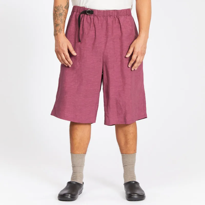 Palego Short - Magenta Viscose/Linen sold by S.K. Manor Hill product image thumbnail 3