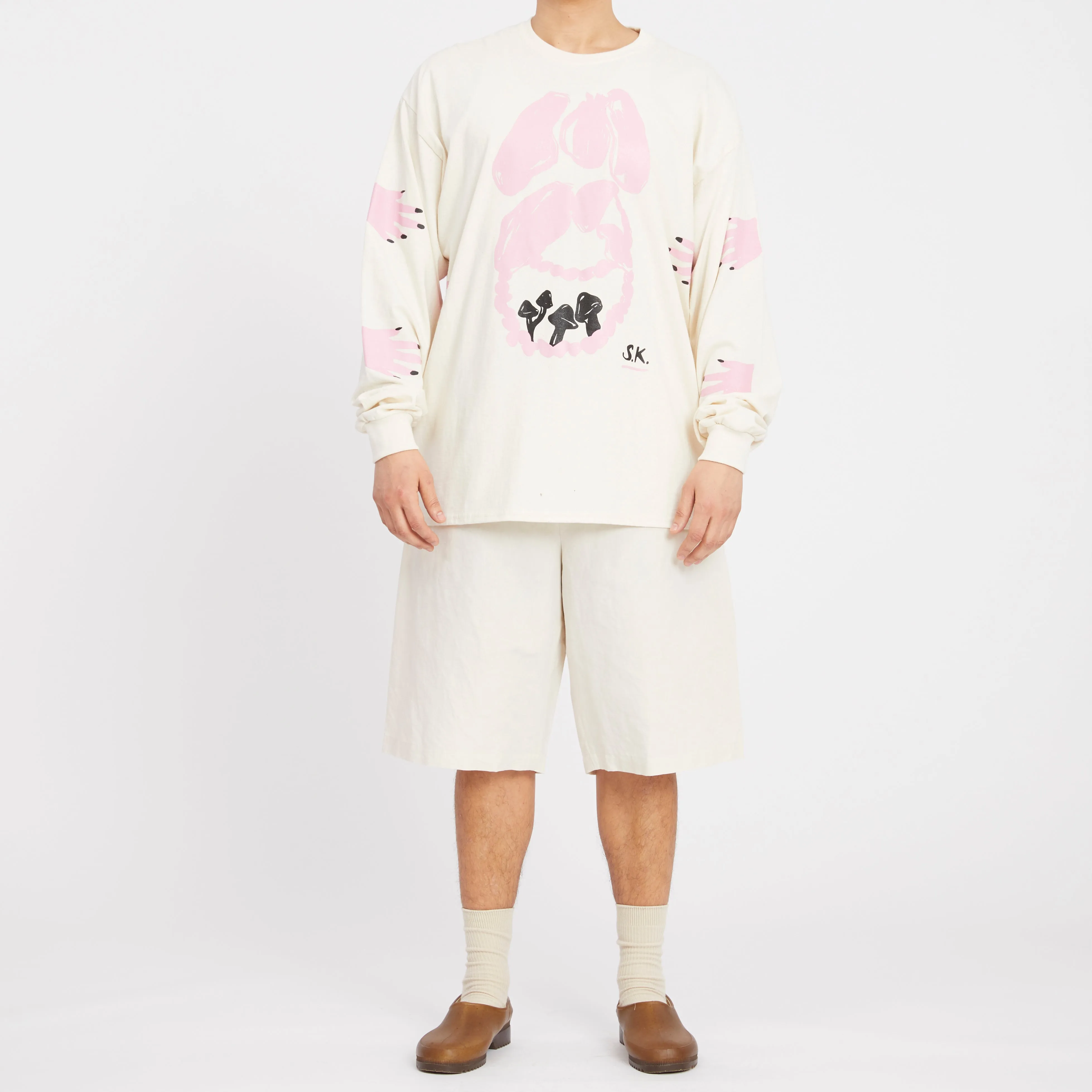 Palego Short - Bone Linen/Cotton sold by S.K. Manor Hill product image thumbnail 2