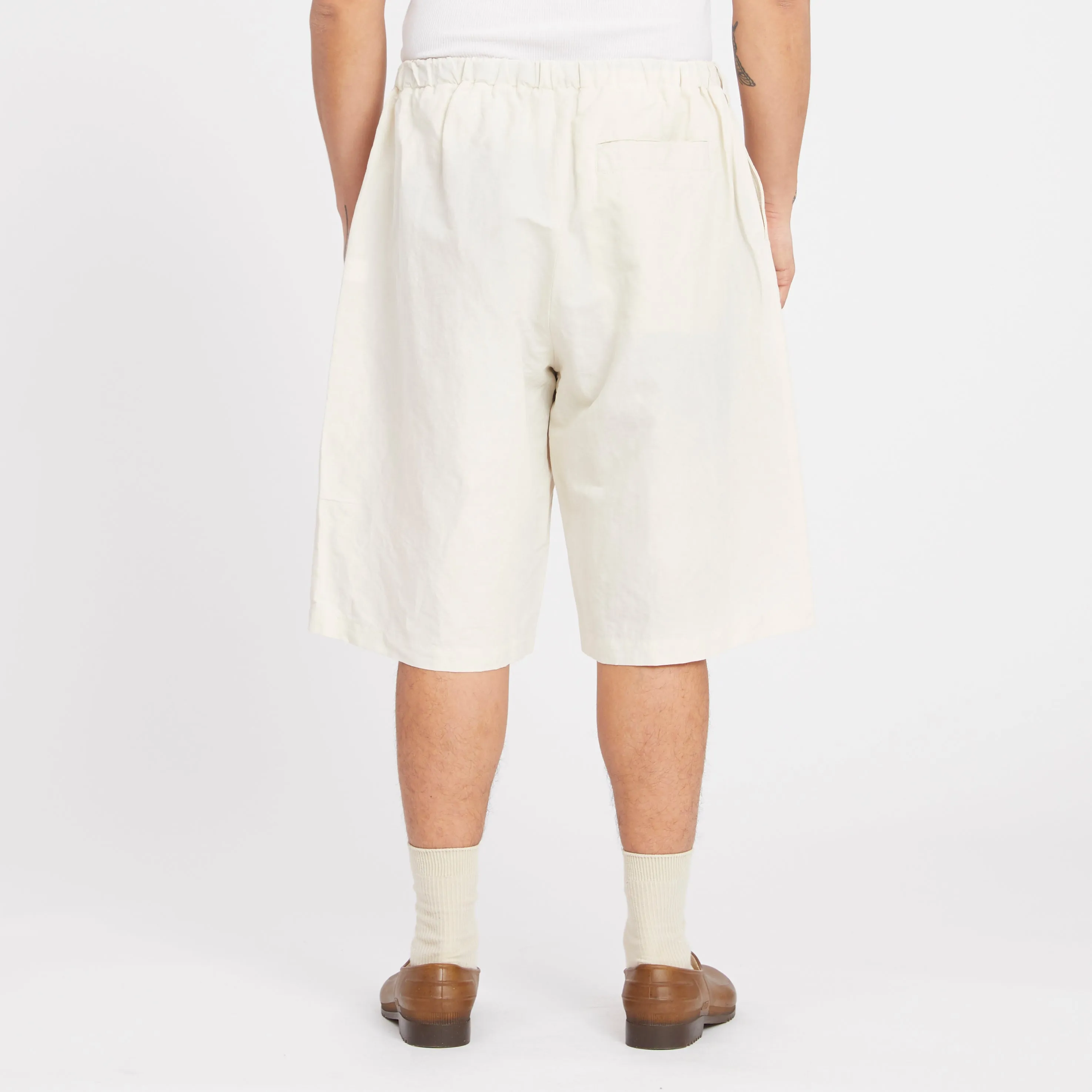 Palego Short - Bone Linen/Cotton sold by S.K. Manor Hill product image thumbnail 4