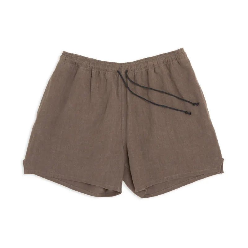 MT Short - Brown Ramie made by S.K. Manor Hill
