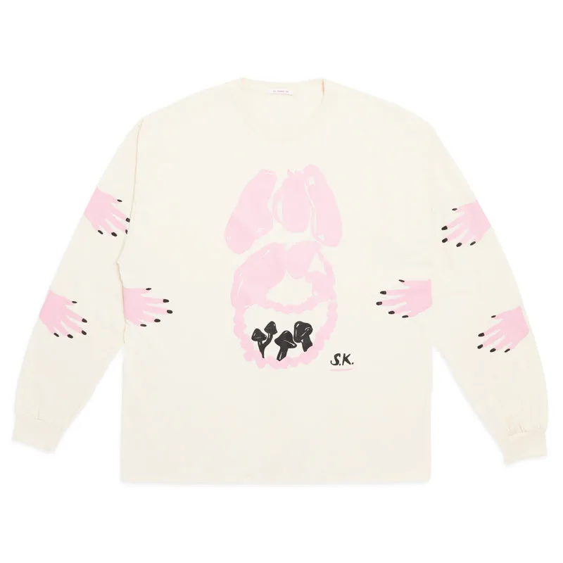 'Food of the Gods' LS T-Shirt - Natural Cotton made by S.K. Manor Hill