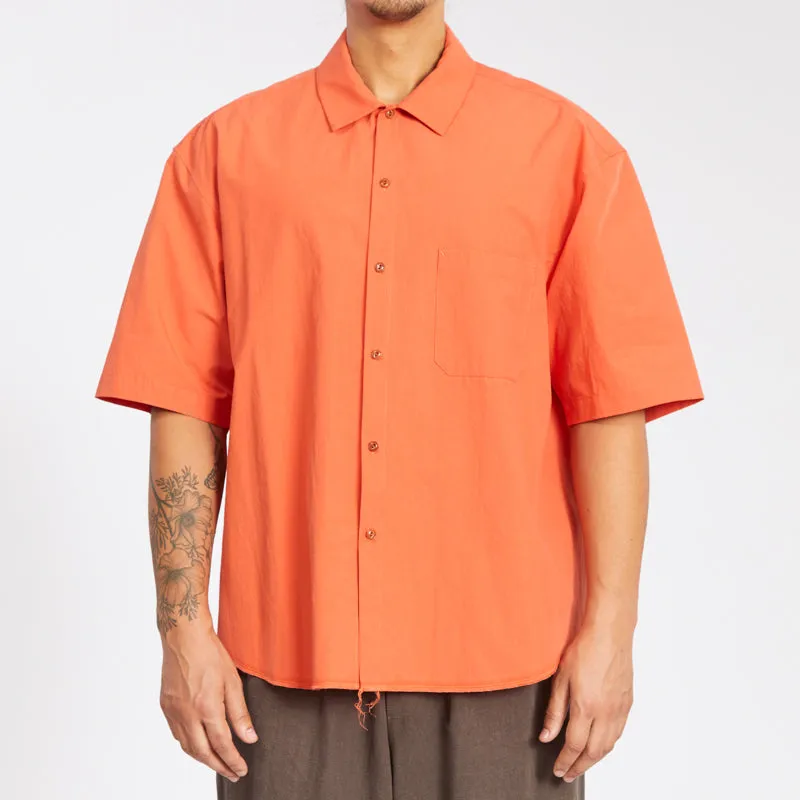 Sage Shirt - Orange Cotton sold by S.K. Manor Hill product image thumbnail 3