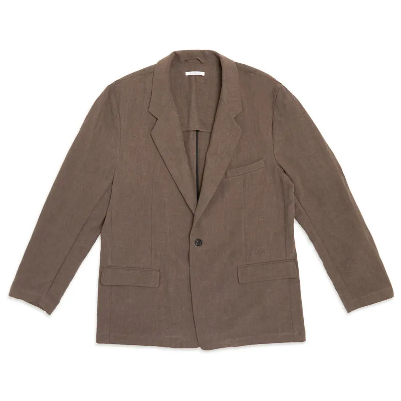 Julian Blazer - Brown Ramie made by S.K. Manor Hill