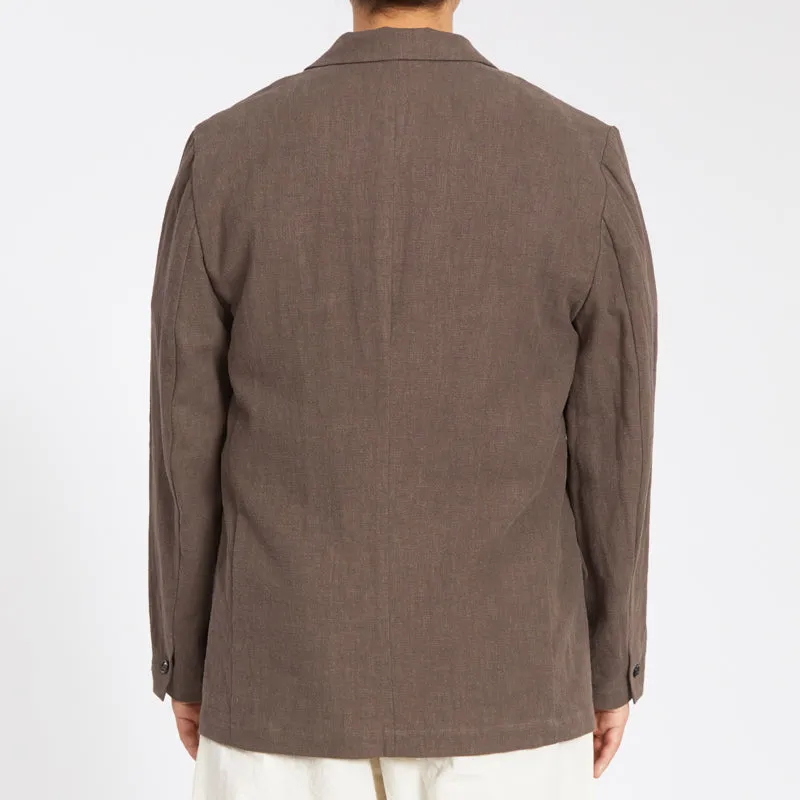 Julian Blazer - Brown Ramie sold by S.K. Manor Hill product image thumbnail 5