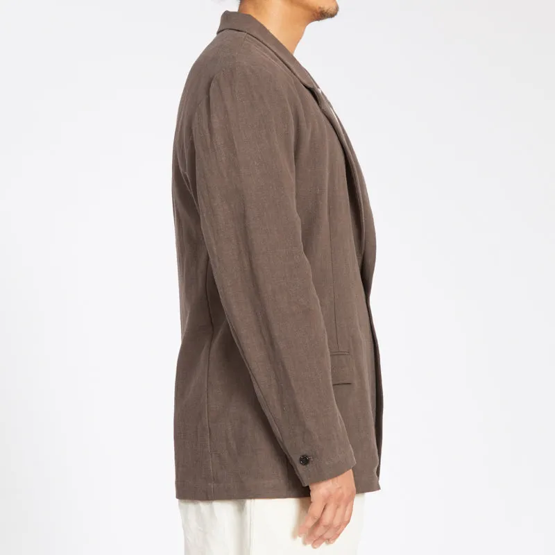 Julian Blazer - Brown Ramie sold by S.K. Manor Hill product image thumbnail 4