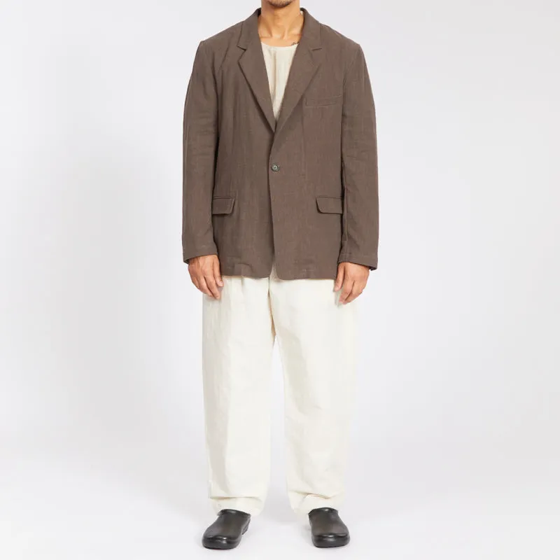 Julian Blazer - Brown Ramie sold by S.K. Manor Hill product image thumbnail 2