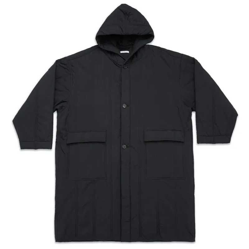 Canopy Coat - Black Quilted Recycled Nylon made by S.K. Manor Hill