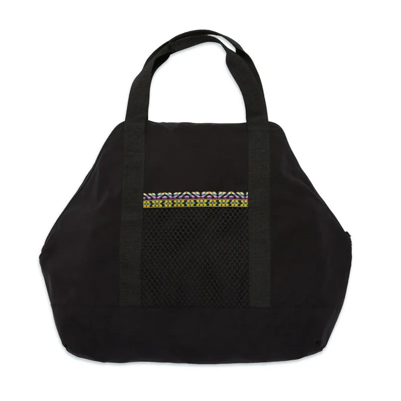 Weekend Bag - Black Waxed Cotton/Nylon made by S.K. Manor Hill