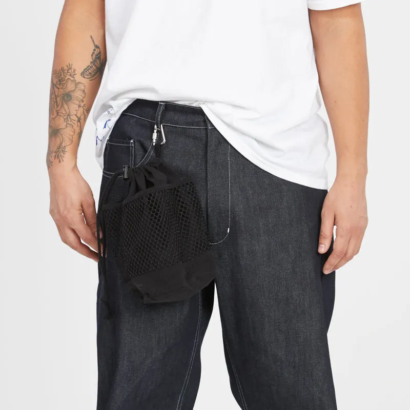 Chalk Bag - Black Waxed Cotton/Nylon sold by S.K. Manor Hill product image thumbnail 5