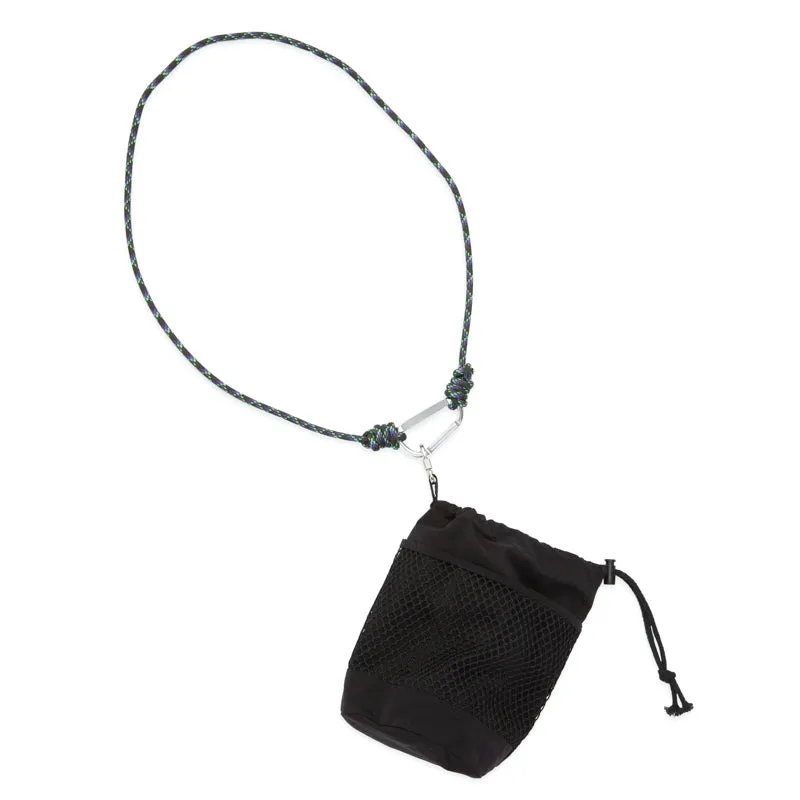 Chalk Bag - Black Waxed Cotton/Nylon sold by S.K. Manor Hill