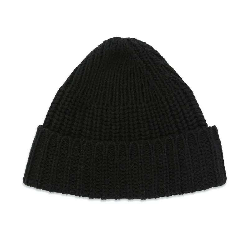 Watch Cap - Black Cotton made by S.K. Manor Hill