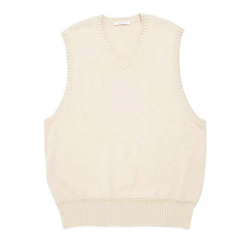 Sweater Vest - Cream Cotton made by S.K. Manor Hill