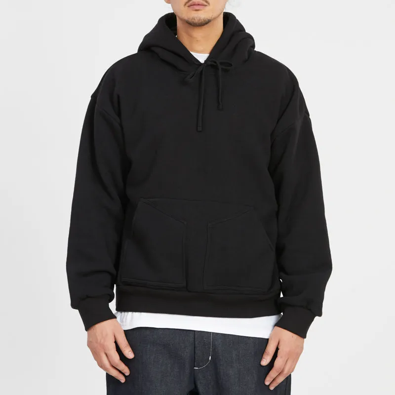 Reversible Evert Hoodie - Black Cotton Fleece sold by S.K. Manor Hill product image thumbnail 3