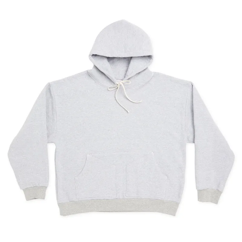 Reversible Evert Hoodie - Heather Grey Cotton Fleece made by S.K. Manor Hill