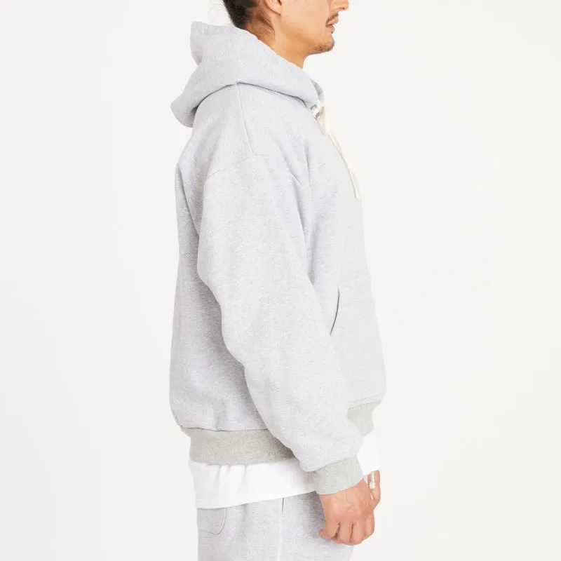 Reversible Evert Hoodie - Heather Grey Cotton Fleece sold by S.K. Manor Hill product image thumbnail 4
