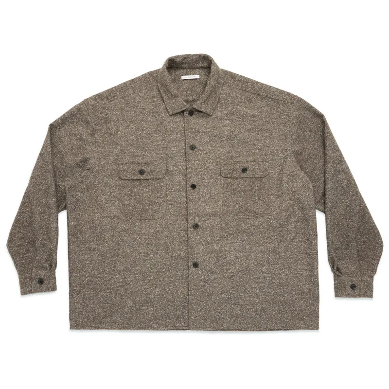 Park Shirt/Jacket - Brown Speckled Flannel made by S.K. Manor Hill