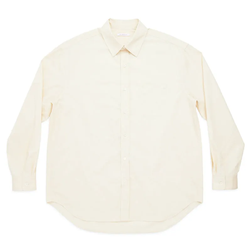 Dexter Shirt - Cream Lux Cotton Poplin made by S.K. Manor Hill