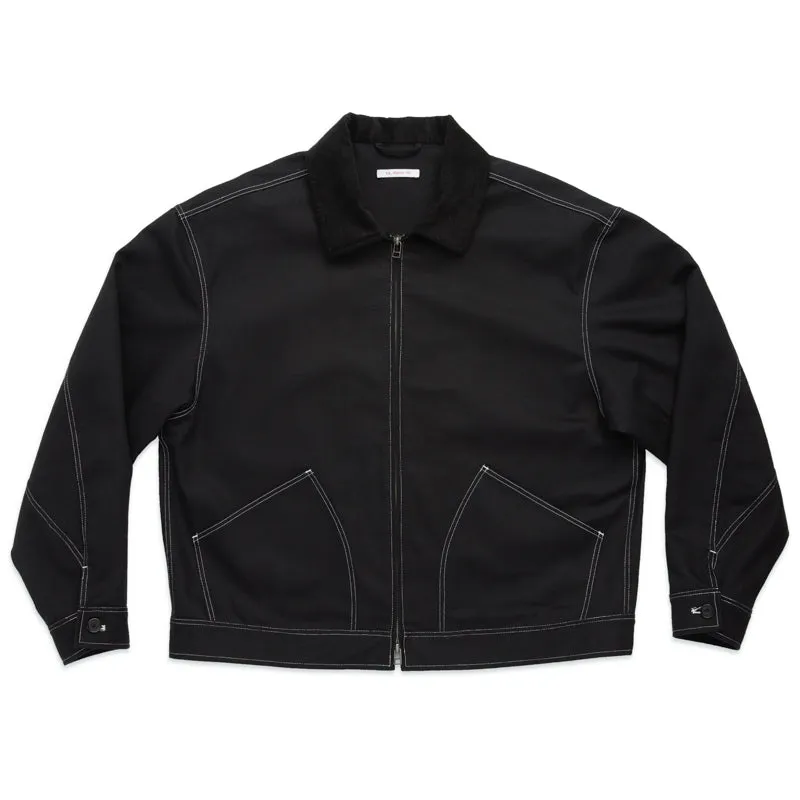 Union Jacket - Black Cotton Twill WR/SR made by S.K. Manor Hill