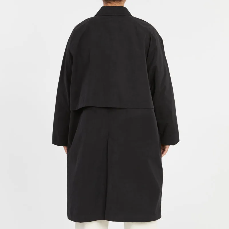 Mountain Trench Coat - Black Waxed Cotton/Nylon WR sold by S.K. Manor Hill product image thumbnail 5