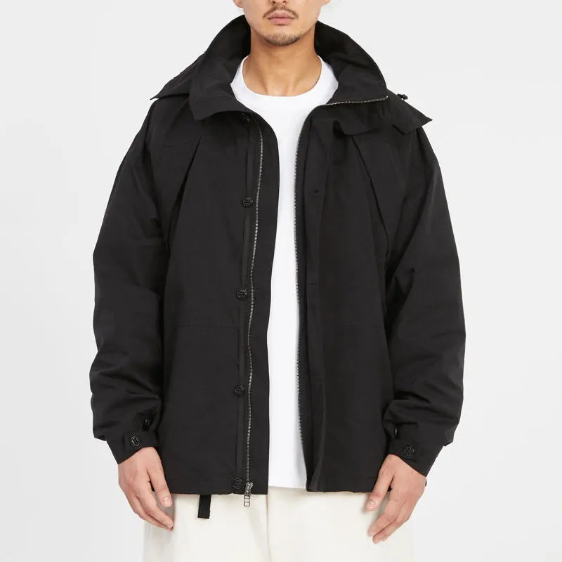 Column Jacket - Black Waxed Cotton/Nylon WR sold by S.K. Manor Hill product image thumbnail 2