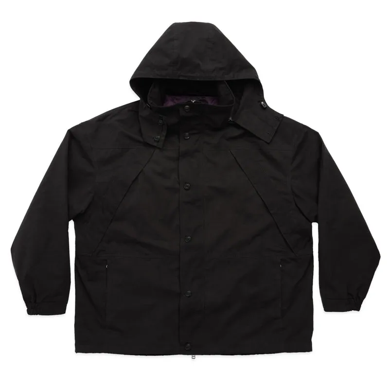 Column Jacket - Black Waxed Cotton/Nylon WR made by S.K. Manor Hill