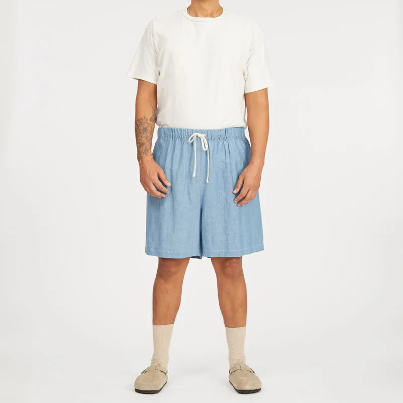 Rove Short - Indigo Cotton/Linen sold by S.K. Manor Hill product image thumbnail 2