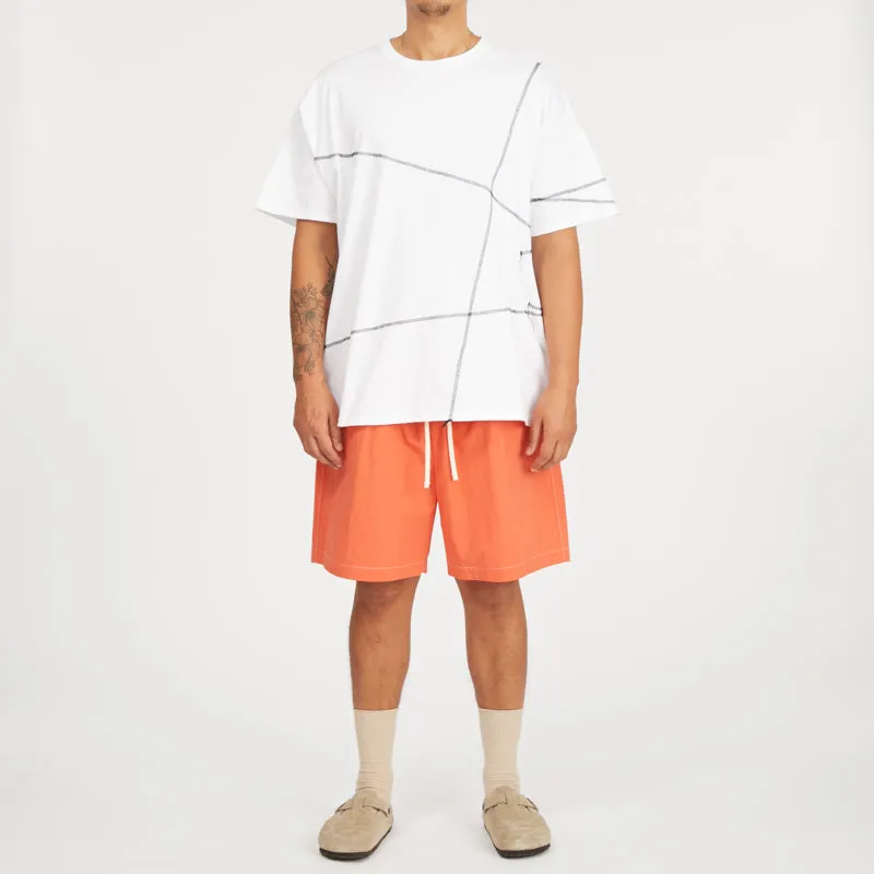 Cover Stitch T-Shirt - White w/ Black sold by S.K. Manor Hill product image thumbnail 2